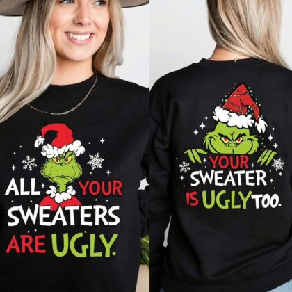 Disney 'Ugly Sweaters' Fun Green Hand Print Sweatshirt