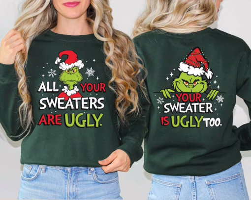 Disney 'Ugly Sweaters' Fun Green Hand Print Sweatshirt