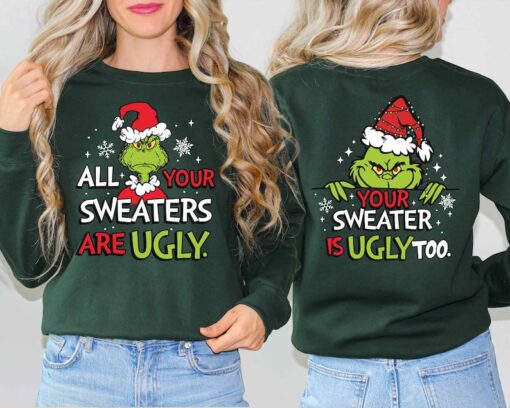 Disney 'Ugly Sweaters' Fun Green Hand Print Sweatshirt