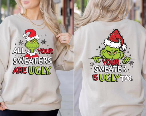 Disney 'Ugly Sweaters' Fun Green Hand Print Sweatshirt