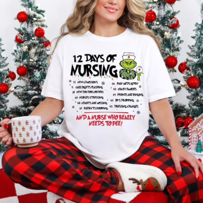 a woman sitting on a bed with a mug in her hand