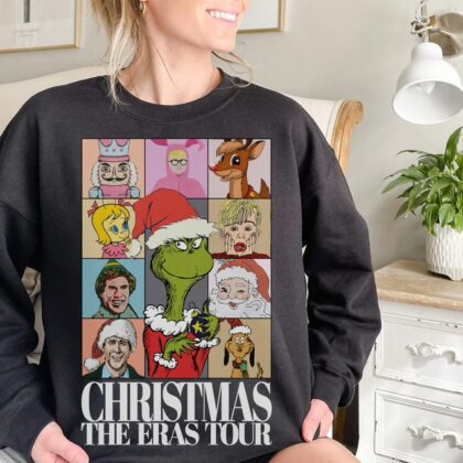 Funny Tween Trendy Swift Fan Christmas Era Holiday Sweatshirt