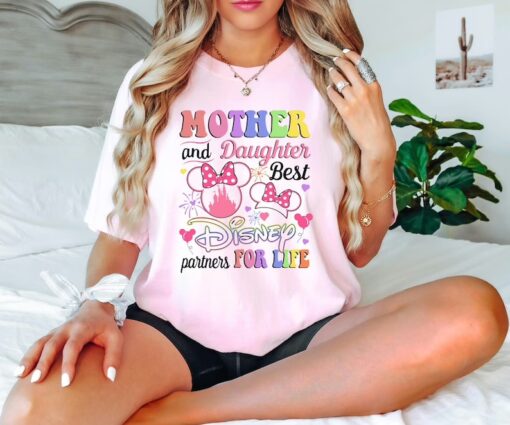 Disney Mother Daughter Matching Shirt, Mother And Daughter Disney Best Partner For Life,Disney Matching Shirts,Mama And Me Shirt,Disney Trip