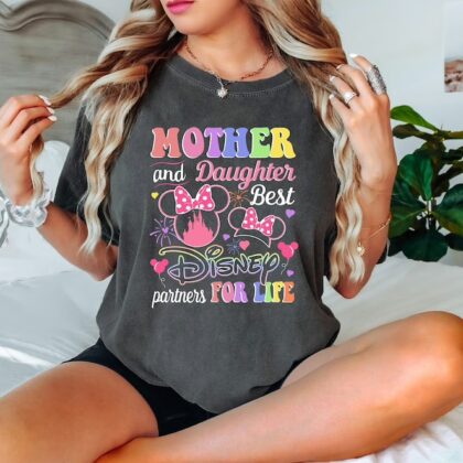 Disney Mother Daughter Matching Shirt, Mother And Daughter Disney Best Partner For Life,Disney Matching Shirts,Mama And Me Shirt,Disney Trip