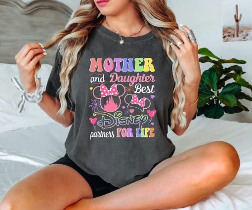 Disney Mother Daughter Matching Shirt, Mother And Daughter Disney Best Partner For Life,Disney Matching Shirts,Mama And Me Shirt,Disney Trip