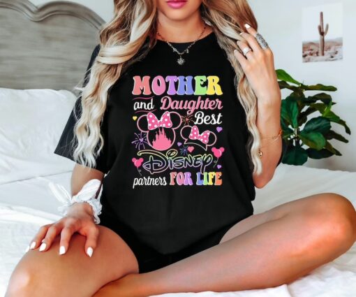 Disney Mother Daughter Matching Shirt, Mother And Daughter Disney Best Partner For Life,Disney Matching Shirts,Mama And Me Shirt,Disney Trip