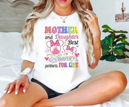 Disney Mother Daughter Matching Shirt, Mother And Daughter Disney Best Partner For Life,Disney Matching Shirts,Mama And Me Shirt,Disney Trip