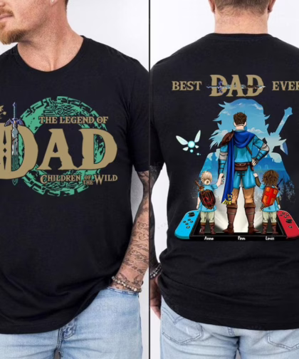 Custom The Legend Of Dad Shirt, Best Dad Ever Shirt, Children Of The Wild Shirt, Father's Day Gift For Mom, Daddy Shirt For Men