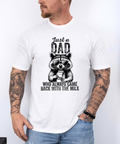 Funny 'Came Back With Milk' Dad Shirt - Sarcastic Father's Day Gift