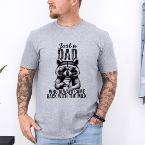 Funny 'Came Back With Milk' Dad Shirt - Sarcastic Father's Day Gift