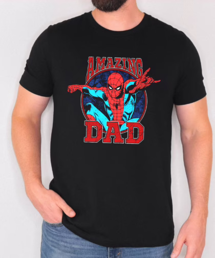 Marvel Spider – Amazing Dad T-Shirt | Funny Superhero Gift for Father’s Day