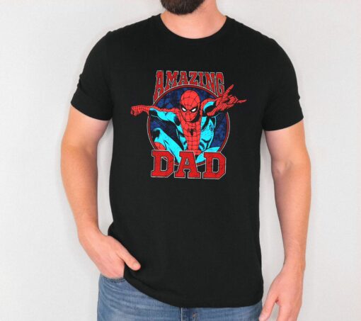 Marvel Spider – Amazing Dad T-Shirt | Funny Superhero Gift for Father’s Day