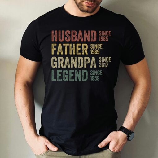 Personalized Dad Word Art Shirt – Father’s Day Gift for Strong, Loyal, Hardworking Fathers & Grandpas