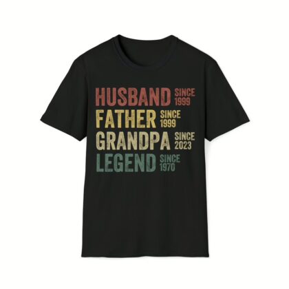 Personalized Dad Word Art Shirt – Father’s Day Gift for Strong, Loyal, Hardworking Fathers & Grandpas
