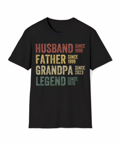 Personalized Dad Word Art Shirt – Father’s Day Gift for Strong, Loyal, Hardworking Fathers & Grandpas