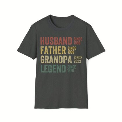 Personalized Dad Word Art Shirt – Father’s Day Gift for Strong, Loyal, Hardworking Fathers & Grandpas