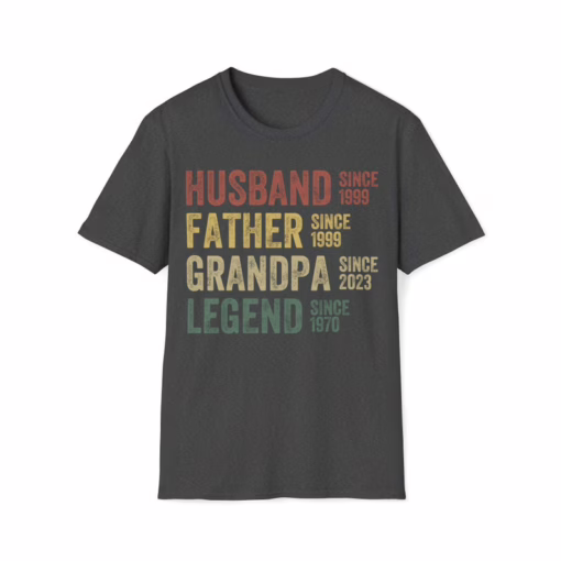 Personalized Dad Word Art Shirt – Father’s Day Gift for Strong, Loyal, Hardworking Fathers & Grandpas