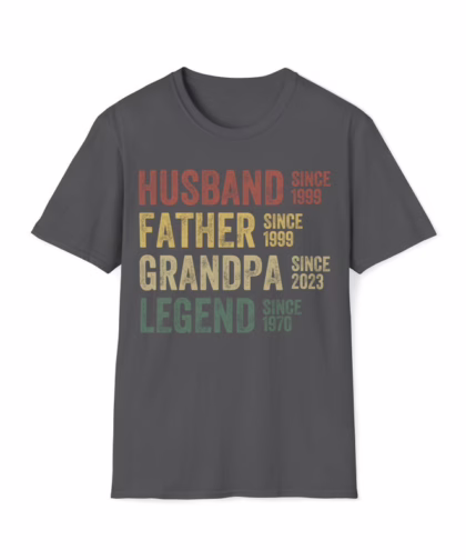 Personalized Dad Word Art Shirt – Father’s Day Gift for Strong, Loyal, Hardworking Fathers & Grandpas