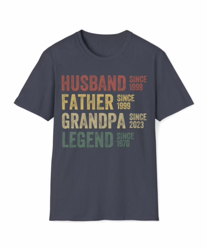 Personalized Dad Word Art Shirt – Father’s Day Gift for Strong, Loyal, Hardworking Fathers & Grandpas