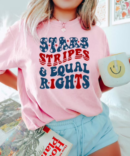 4th Of July Stars Stripes And Equal Rights Patriotic Shirt, Equality Sweatshirt, Fourth Of July T Shirt
