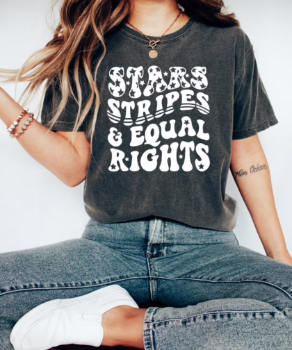 4th Of July Stars Stripes And Equal Rights Patriotic Shirt, Equality Sweatshirt, Fourth Of July T Shirt