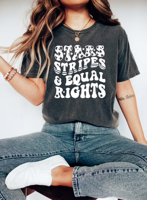 4th Of July Stars Stripes And Equal Rights Patriotic Shirt, Equality Sweatshirt, Fourth Of July T Shirt