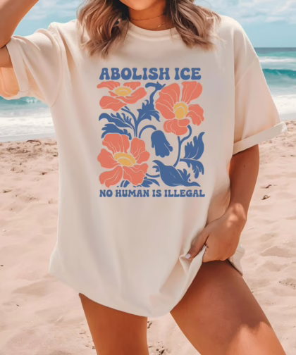 Abolish Ice No Human is Illegal T Shirt, Fuck Ice T Shirt, Anti Trump No Kings Shirt, Equality Sweatshirt