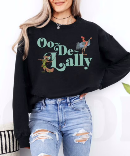 Alan-A-Dale Rooster Oo-De-Lally Disney Robin Hood T Shirt, Funny Disney Shirts ,Disney Gifts For Women