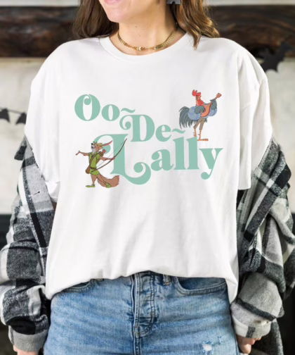 Alan-A-Dale Rooster Oo-De-Lally Disney Robin Hood T Shirt, Funny Disney Shirts ,Disney Gifts For Women