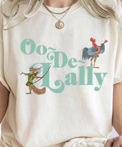 Alan-A-Dale Rooster Oo-De-Lally Disney Robin Hood T Shirt, Funny Disney Shirts ,Disney Gifts For Women