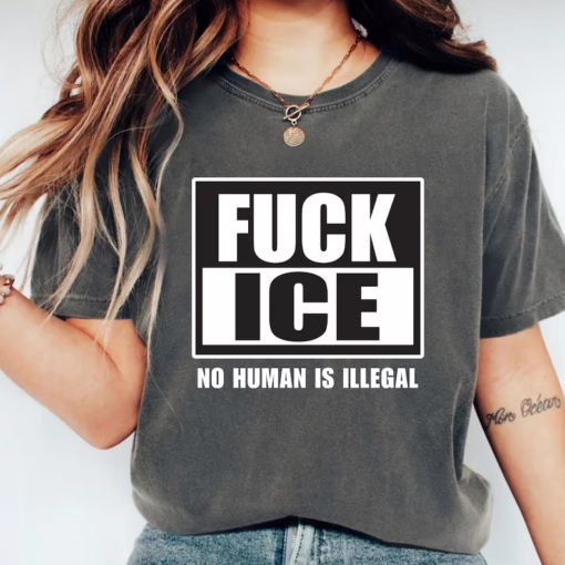 Anti ICE Shirt, F*ck ICE Tee, Protest Shirt, Anti Fascist Shirt, Immigration Rights Tee, Anti Trump, Activism Apparel, ICE01