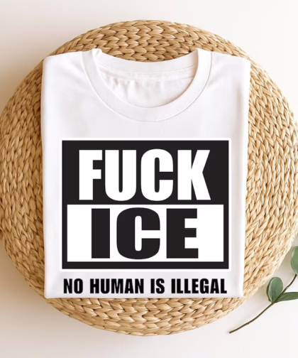 Anti ICE Shirt, F*ck ICE Tee, Protest Shirt, Anti Fascist Shirt, Immigration Rights Tee, Anti Trump, Activism Apparel, ICE01