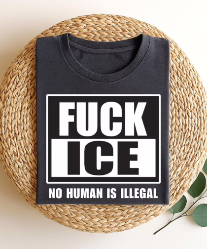 Anti ICE Shirt, F*ck ICE Tee, Protest Shirt, Anti Fascist Shirt, Immigration Rights Tee, Anti Trump, Activism Apparel, ICE01