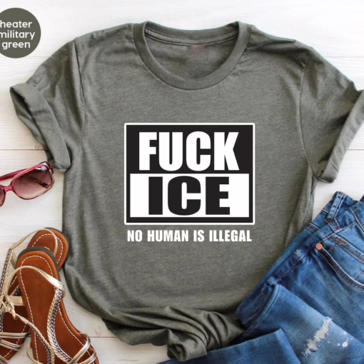 Anti ICE Shirt, F*ck ICE Tee, Protest Shirt, Anti Fascist Shirt, Immigration Rights Tee, Anti Trump, Activism Apparel, ICE01