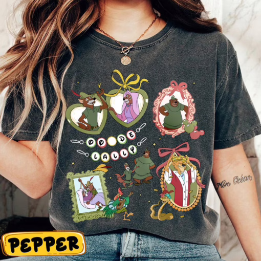 Coquette Bow Disney Robin Hood Shirt, Disneyland Family Trip Matching, Gifts For Disney Lovers Adults