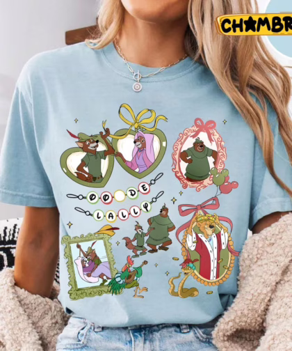 Coquette Bow Disney Robin Hood Shirt, Disneyland Family Trip Matching, Gifts For Disney Lovers Adults