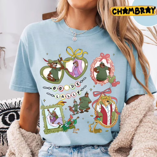 Coquette Bow Disney Robin Hood Shirt, Disneyland Family Trip Matching, Gifts For Disney Lovers Adults