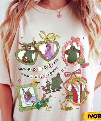Coquette Bow Disney Robin Hood Shirt, Disneyland Family Trip Matching, Gifts For Disney Lovers Adults