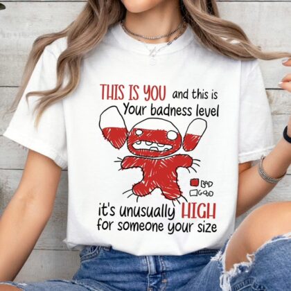 Disney Angry Stitch Portrait T Shirt, Funny Family Disney Shirts, Disney Stitch Shirt