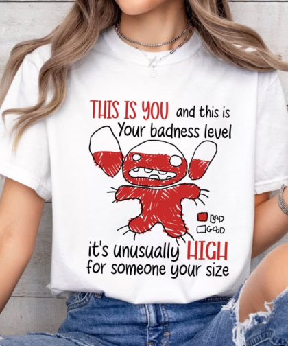 Disney Angry Stitch Portrait T Shirt, Funny Family Disney Shirts, Disney Stitch Shirt