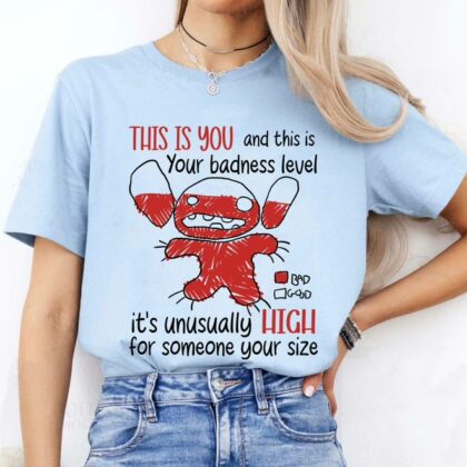 Disney Angry Stitch Portrait T Shirt, Funny Family Disney Shirts, Disney Stitch Shirt