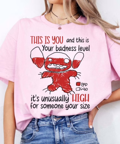 Disney Angry Stitch Portrait T Shirt, Funny Family Disney Shirts, Disney Stitch Shirt