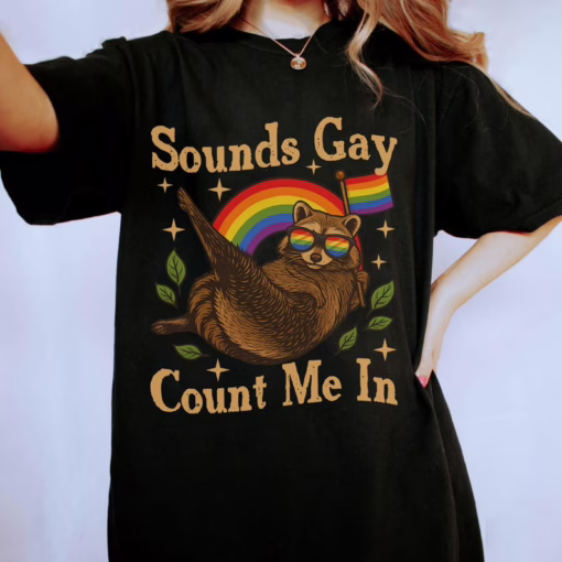 Gay Count Me In Racoon LGBT Shirt, Gift for LGBT Community, Pride Month T Shirt, Equality Sweatshirt