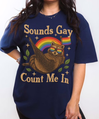 Gay Count Me In Racoon LGBT Shirt, Gift for LGBT Community, Pride Month T Shirt, Equality Sweatshirt