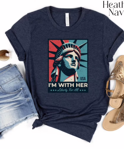 Im With Her Statue of Liberty 4th of July Shirt, Equality Sweatshirt, Independence Day Shirt