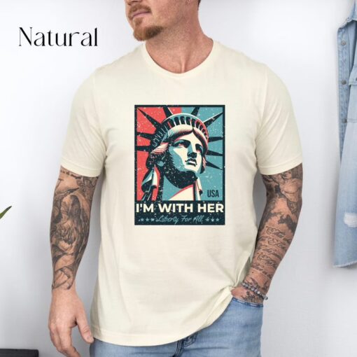 Im With Her Statue of Liberty 4th of July Shirt, Equality Sweatshirt, Independence Day Shirt