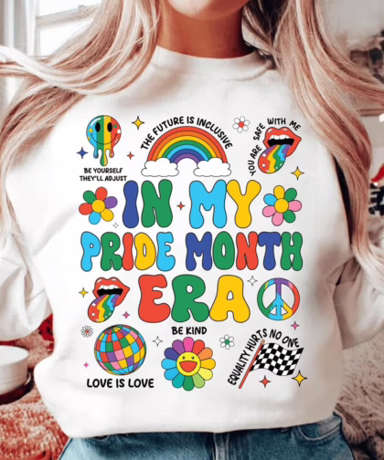 In My Pride Era Instant Lgbtq Pride Shirt, Lgbt Pride Month T Shirt, Lgbt Gay Equality Vintage Sweatshirt,