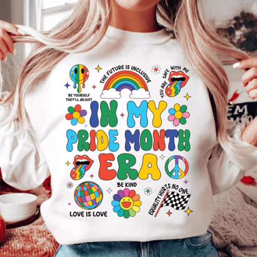 In My Pride Era Instant Lgbtq Pride Shirt, Lgbt Pride Month T Shirt, Lgbt Gay Equality Vintage Sweatshirt,