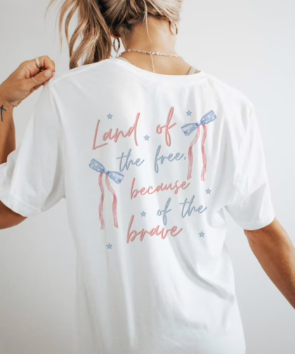 Land of the Free Because of the Brave Patriotic 4th Of July Shirt, Fourth Of July Shirt, Gift For Family