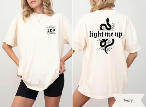 Light Me Up Lyrics I Did Somthing Bad Taylor Swift Reputation Shirt, Taylor Swift Gifts For Fans